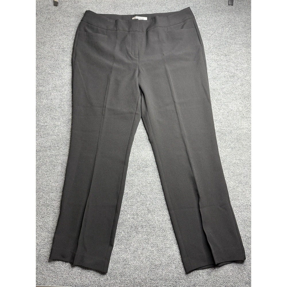 Kasper Black Casual Career‎ Lined Women Sz 16P Dress Pants